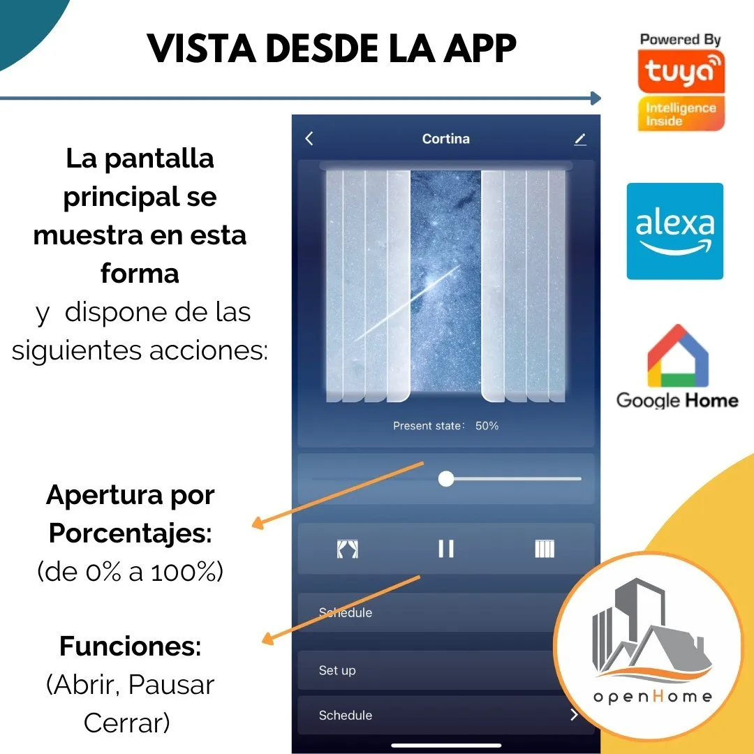 Sistema Motorizado Smart con Rieles Para Cortina - Image 3