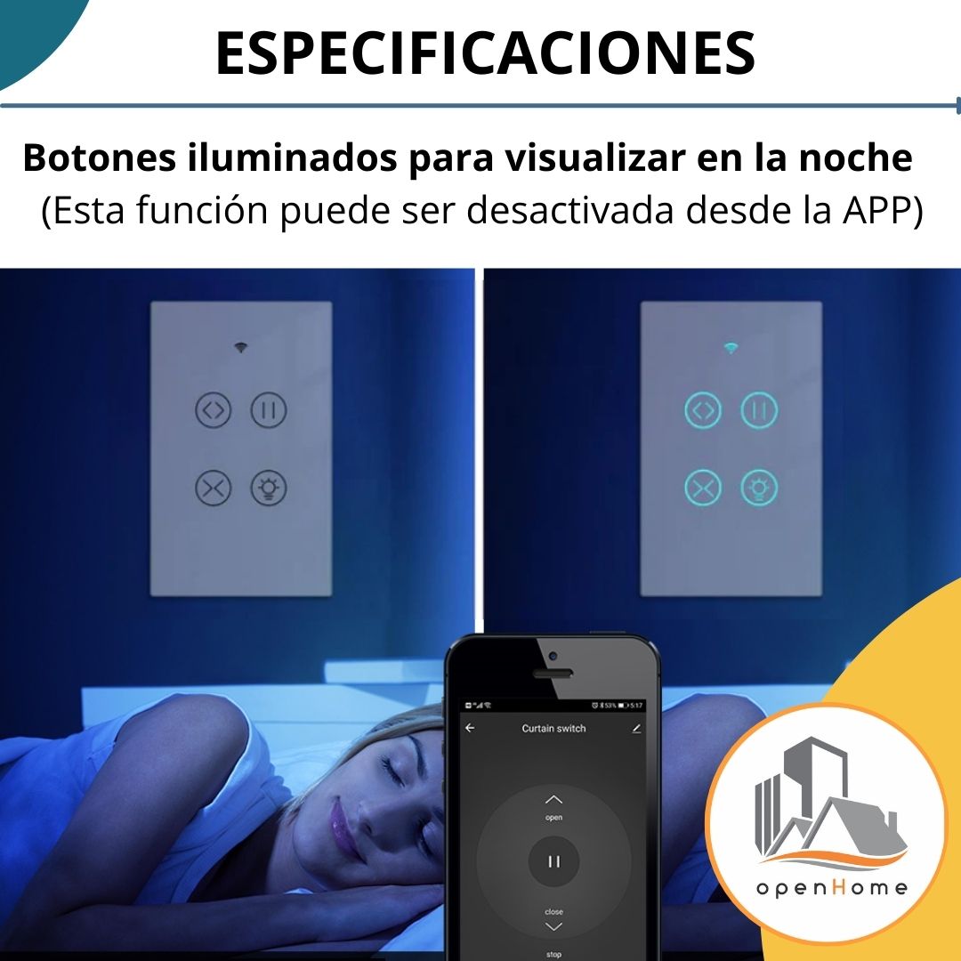 Interruptor Wifi Para Persiana con Luz - Image 7