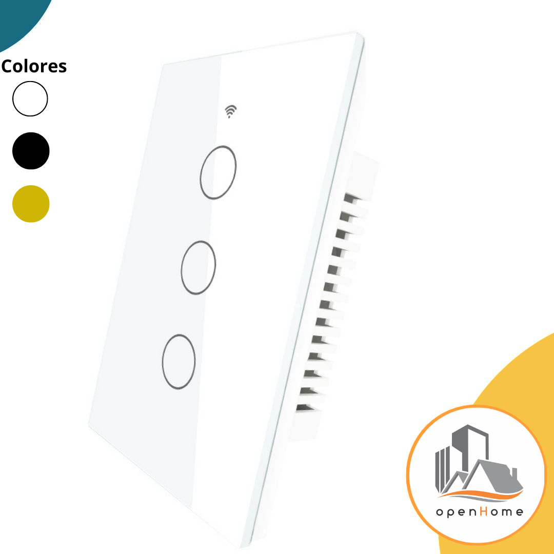 Interruptor De Luz Wifi Tactil 3 C