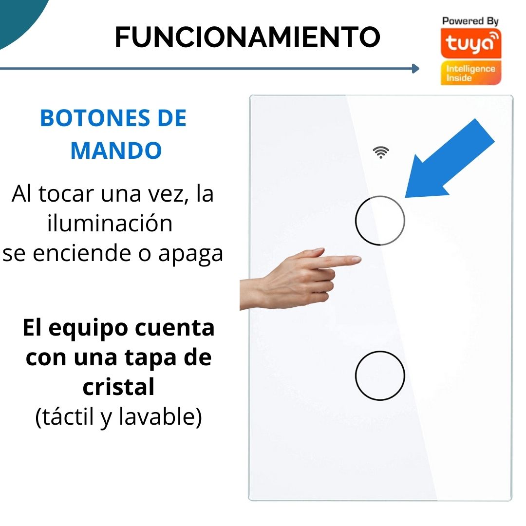 Interruptor De Luz Tactil Zigbee 2 C - Image 5