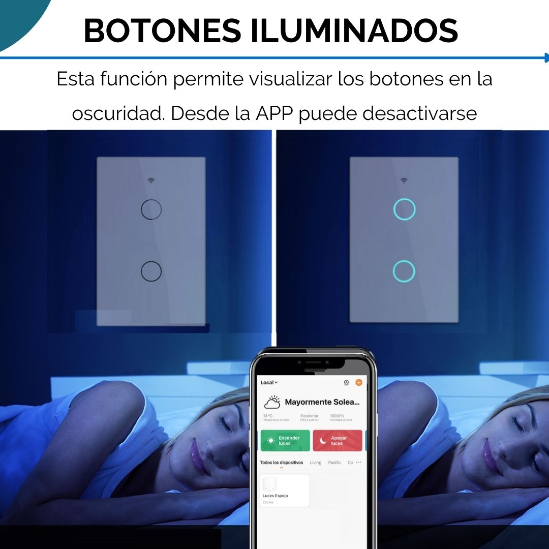 Interruptor De Luz Tactil Zigbee 2 C - Image 7