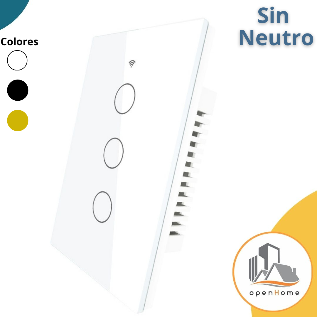 Interruptor De Luz Táctil Wifi 3C , Sin Neutro