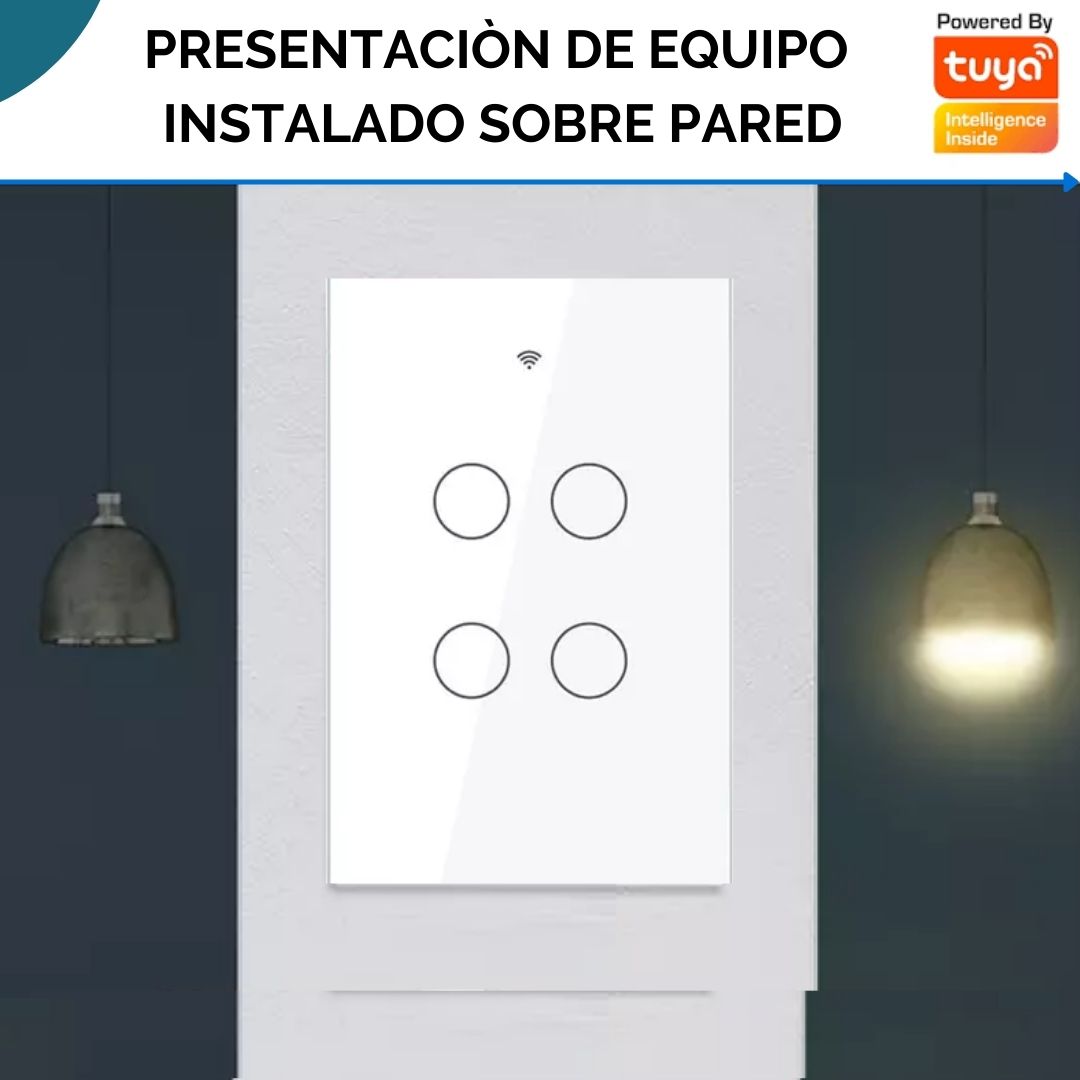 Interruptor De Luz Wifi Tactil 4 C - Image 4