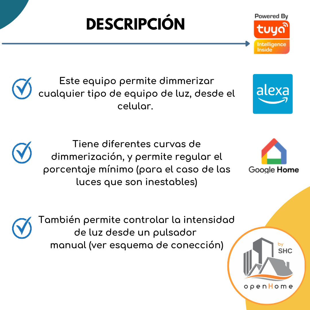 Switch Dimmer Wifi 1 o 2 Canales - Image 2