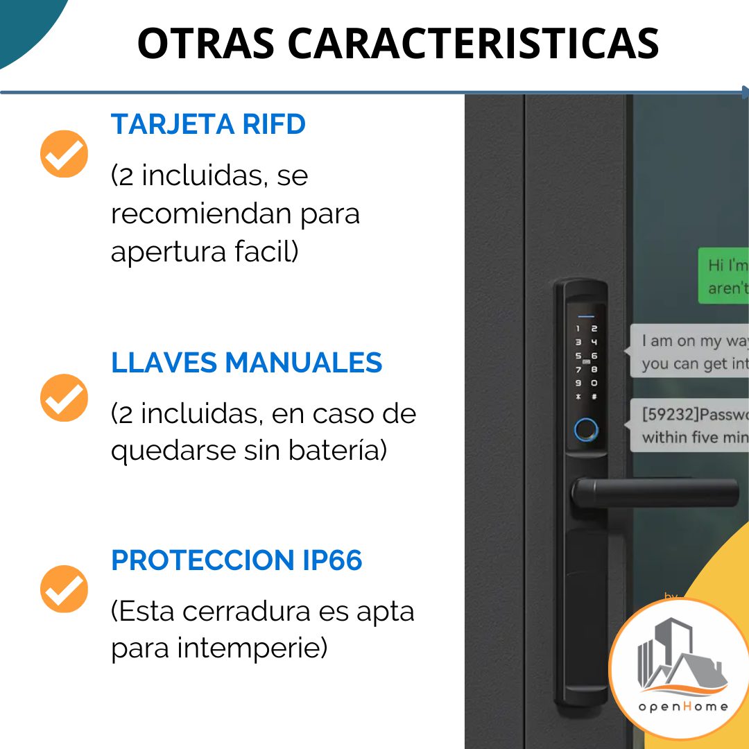 Cerradura Inteligente Wifi Exterior F2 - Image 6
