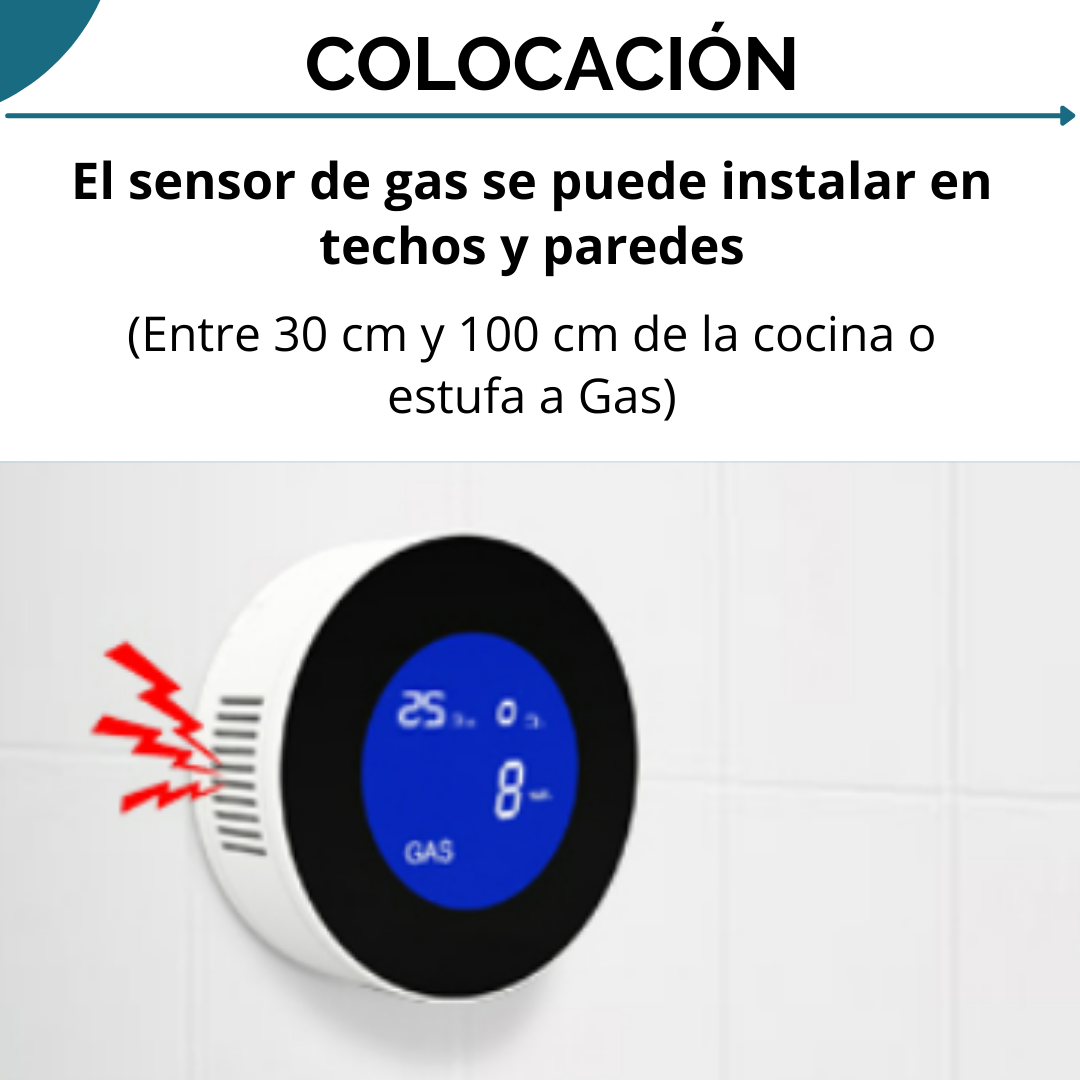 Sensor De Fugas De Gas Wifi | Con Pantalla | Tuya Smart - Image 5