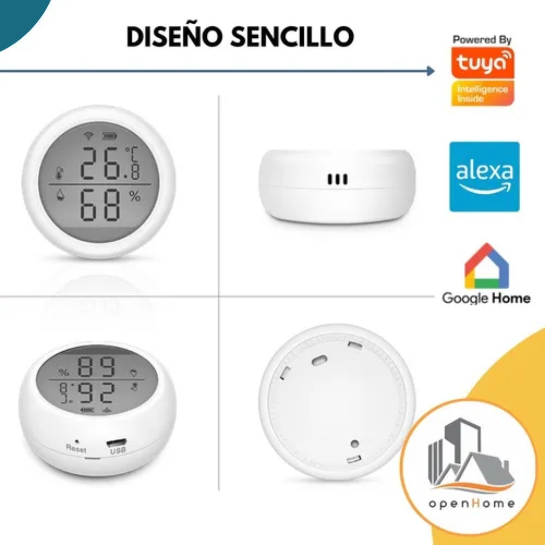 Sensor De Temperatura Y Humedad Wifi Con Pantalla | Domótica - Image 2