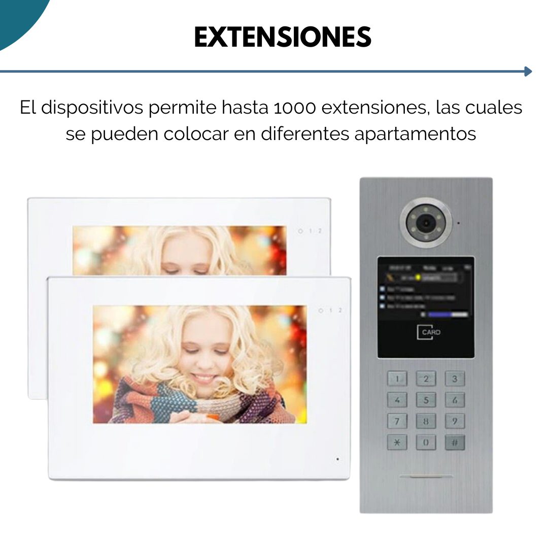 Video Portero Inteligente Ip Con App Wifi - Para Edificios - Image 3