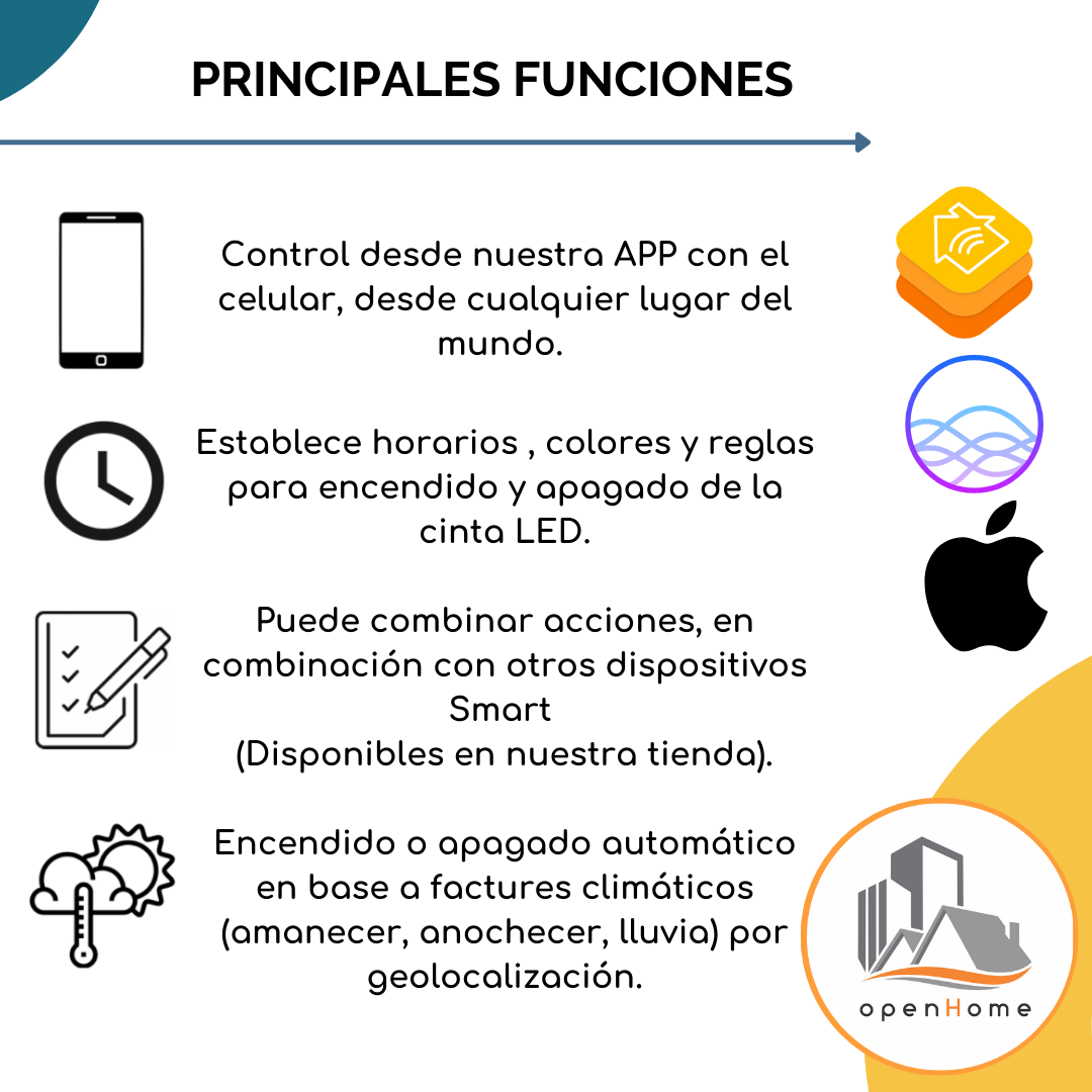 Tira Led Smart RGB 10 Mts. Apple HomeKit - Image 3