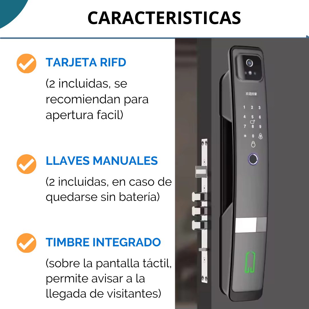 Cerradura Inteligente Wifi Exterior H20P s/f Sin Pestillo Cerrojo Automatico - Image 3