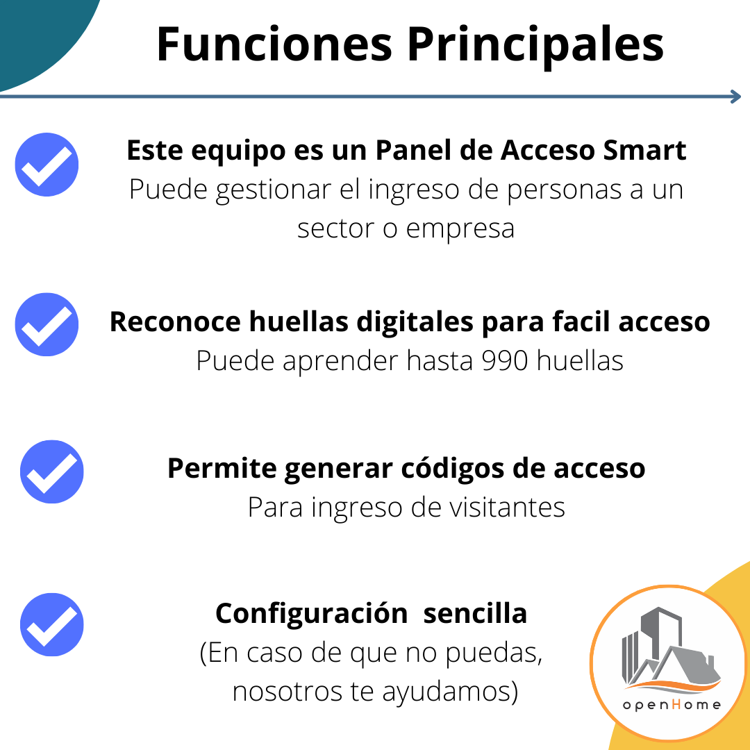 Panel De Control Acceso Wifi Con Huella Digital K3F | TT Lock - Image 2