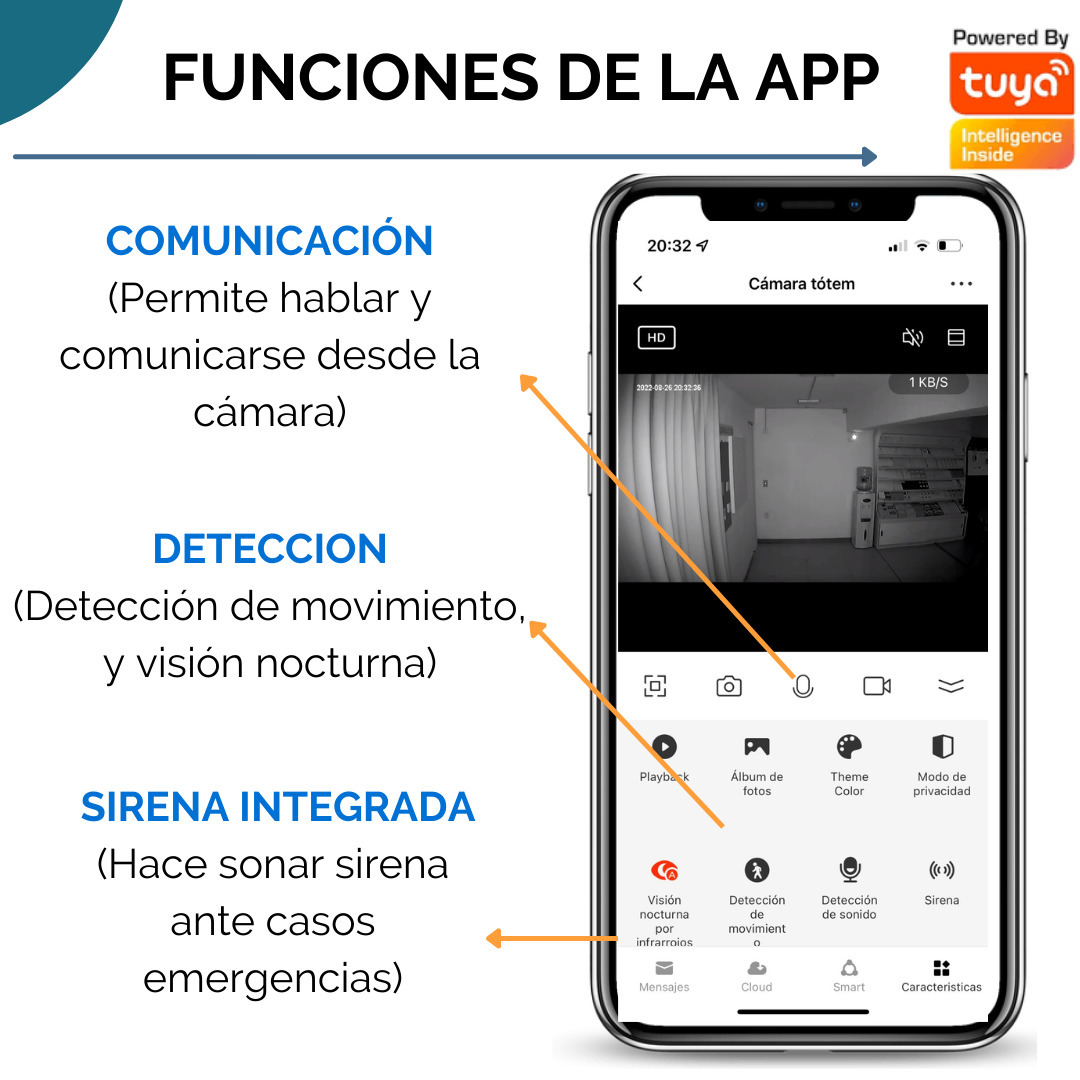 Cámara De Seguridad Smart (Wifi / LAN) 3mp 360° - Image 3