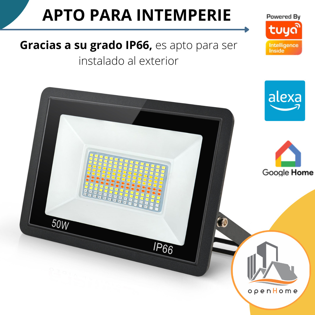 Reflector RGB+ White - Wifi- 50W -IP66 Tuya Smart - Image 4