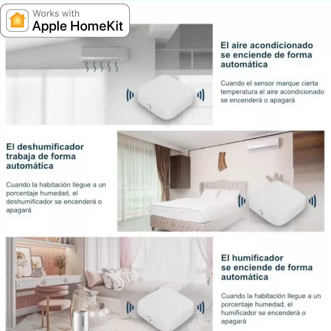 Sensor de Temperatura y Humedad Zigbee Apple HomeKit - Image 4