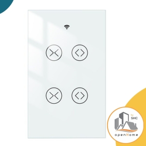 Interruptor Wifi Para Cortina O Persiana Doble Blanco