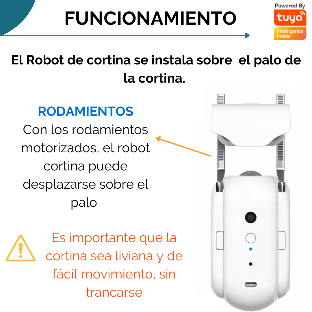Robot Para Cortina De Palo Romano Doble - Image 2