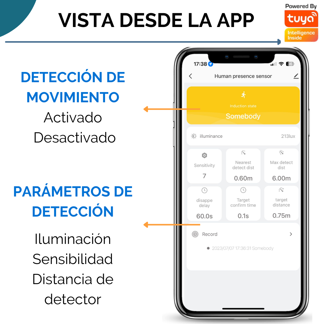 Sensor De Presencia Humana Movimiento Zigbee PIR - Image 6