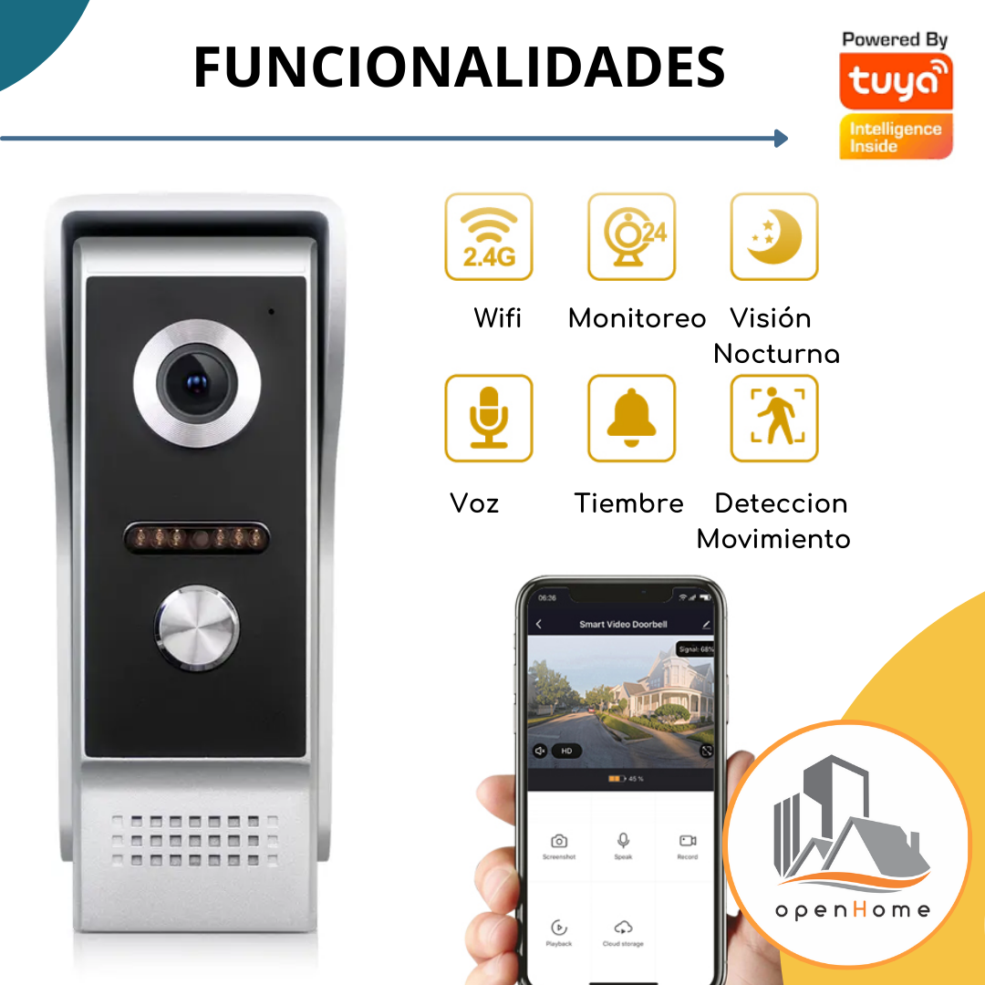 Video Portero Smart Wifi, Con Panel De Control - Image 10