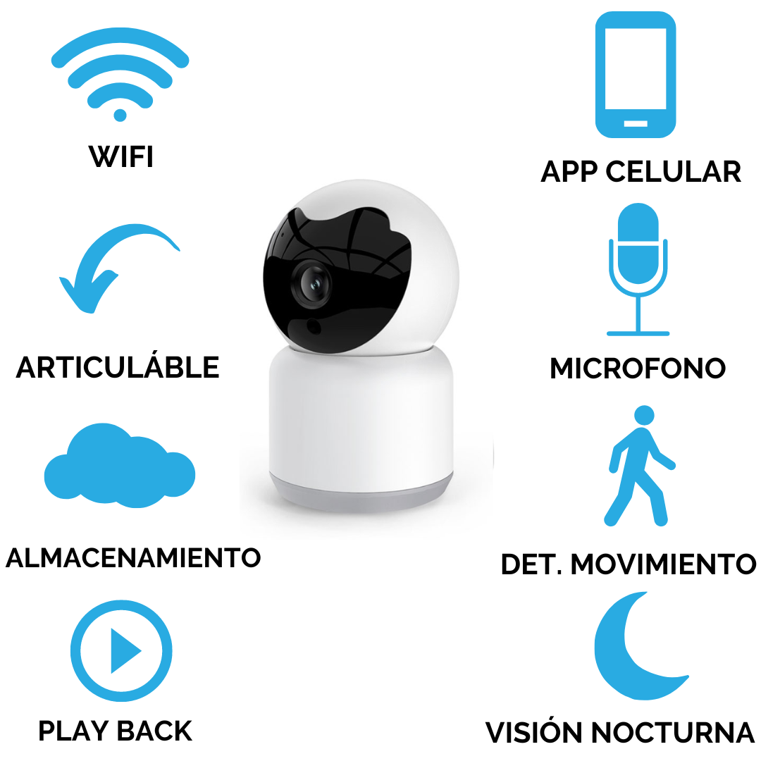 Cámara De Seguridad Smart (Wifi / LAN) 3mp 360° - Image 8