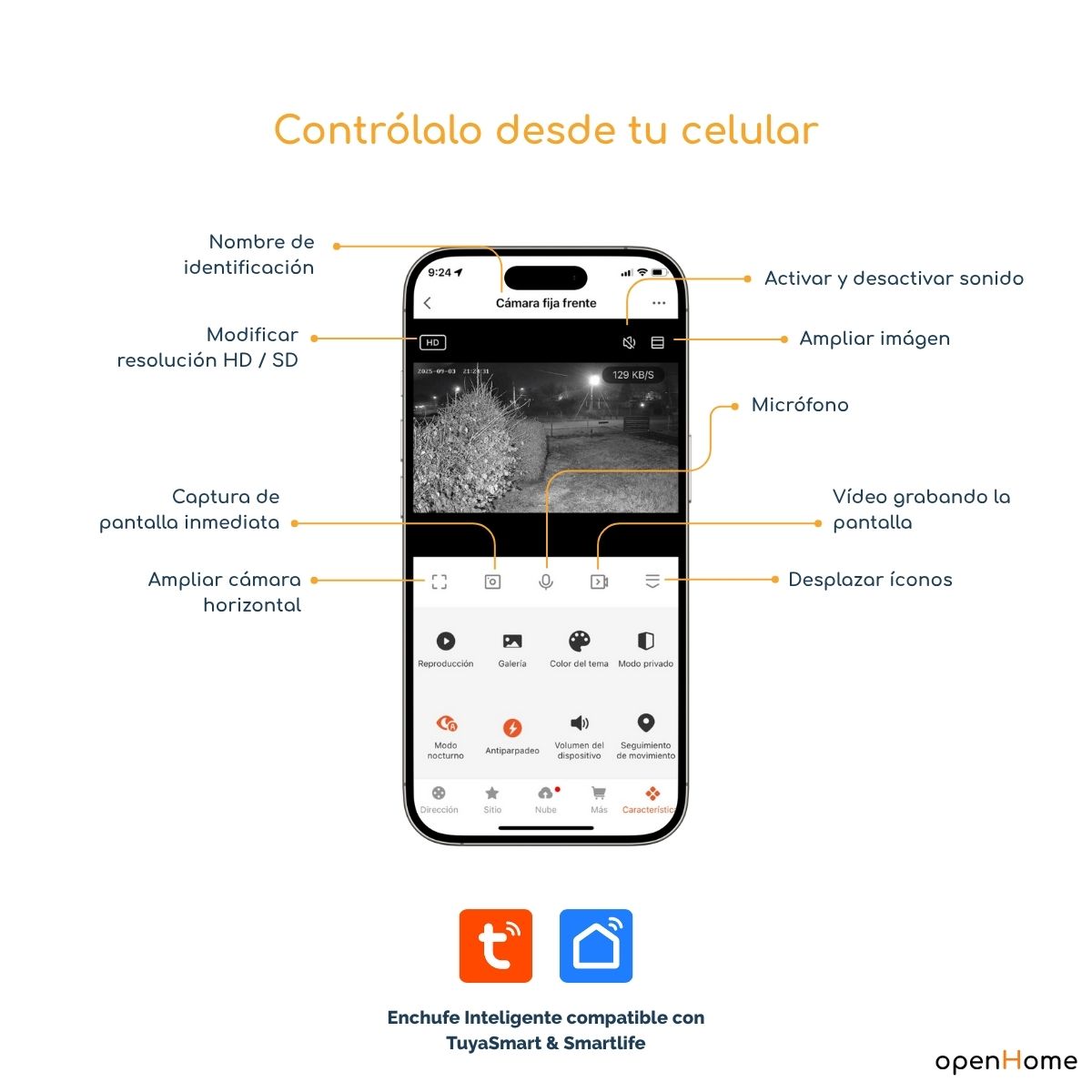 Cámara De Seguridad Exterior Bullet 3mp Wifi Lan Tuya Smart Blanco - Image 4