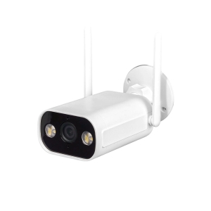 Cámara De Seguridad Exterior Bullet 3mp Wifi Lan Tuya Smart Blanco