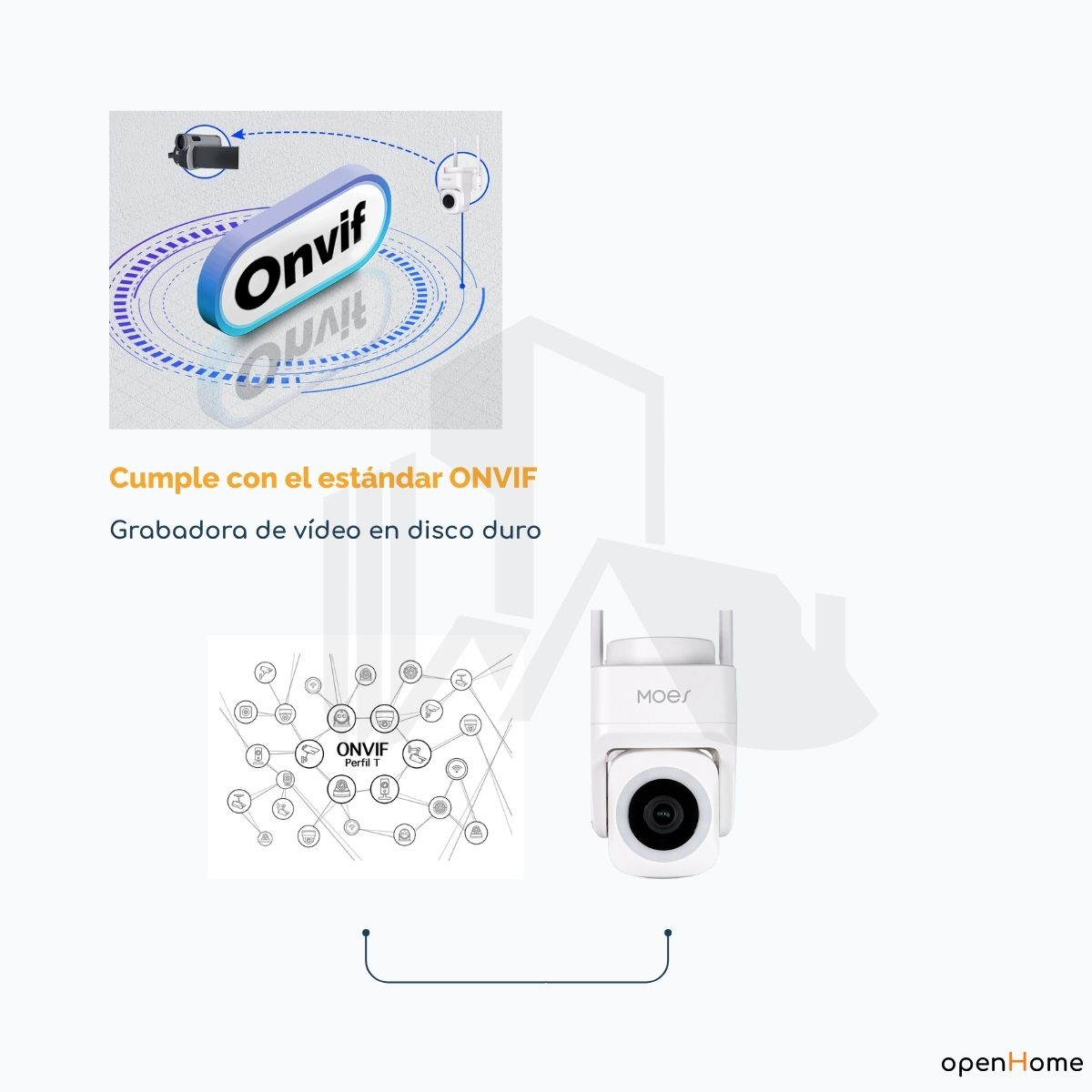 Cámara De Seguridad Smart Moes Wifi 3mp 360° - Image 9