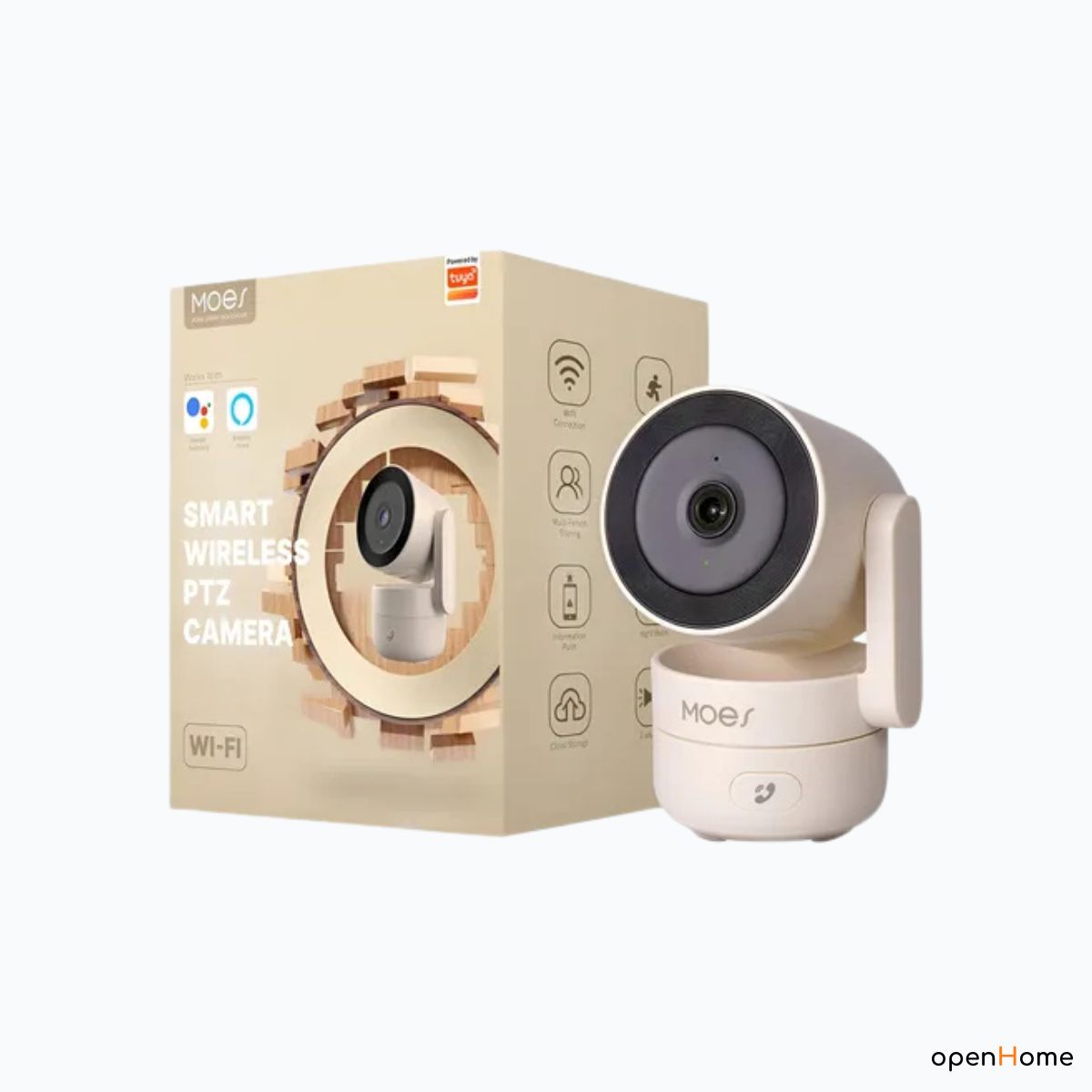Cámara Vigilancia 360° Wifi Hd Moes Tuya Smart Interior - Image 2
