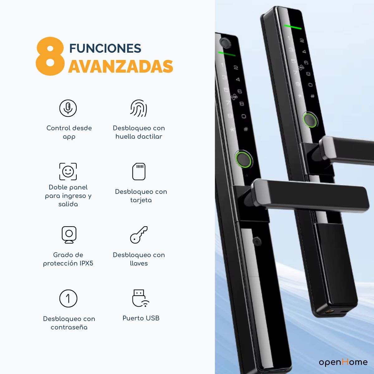 Cerradura Inteligente Exterior J04 doble huella - Image 2