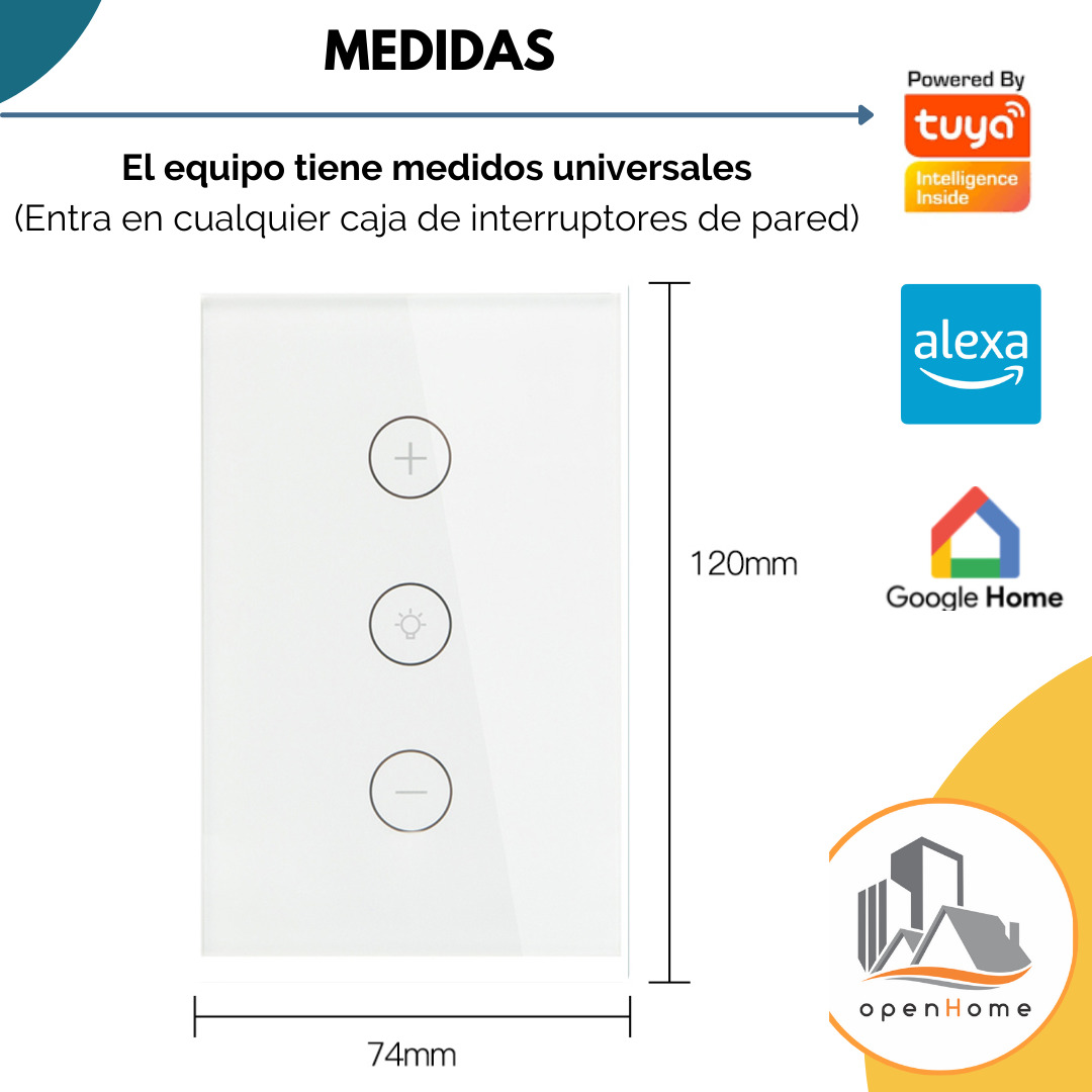 Interruptor Dimmer Touch Inteligente Wifi - Image 3