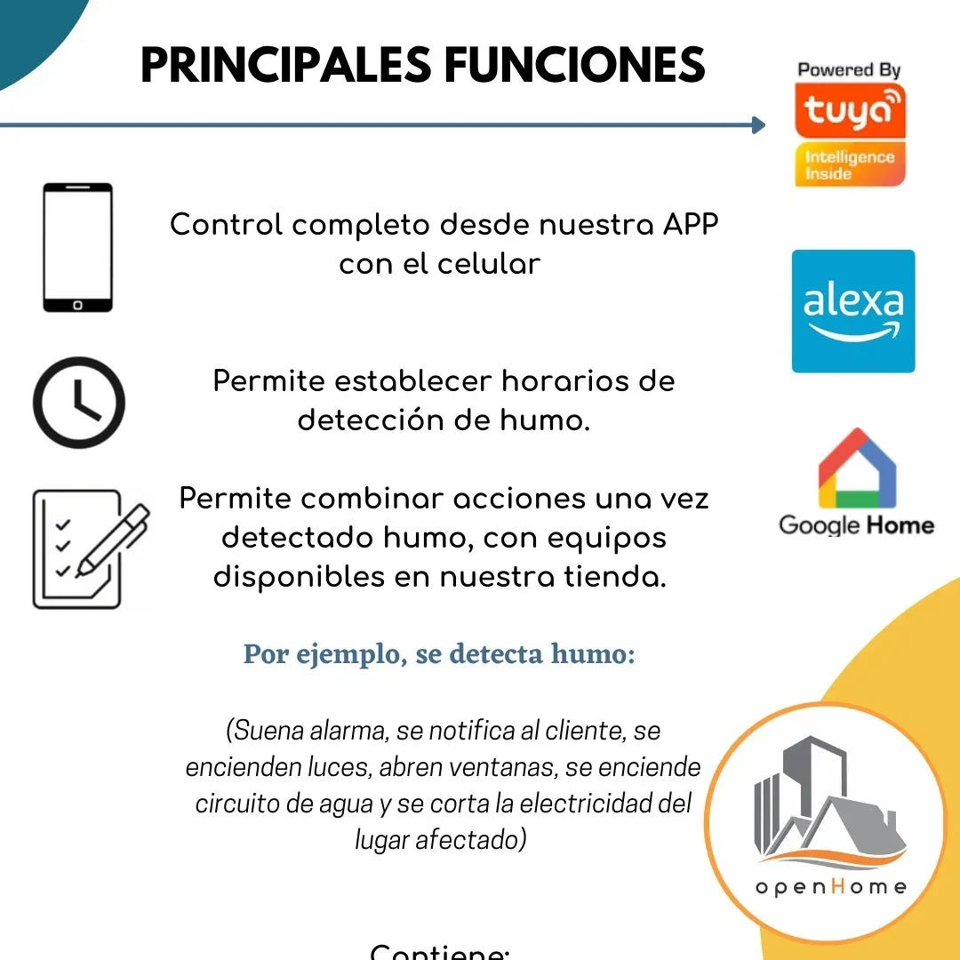 Sensor De Humo Inteligente Wifi Alarma (WF-SSD) - Image 2
