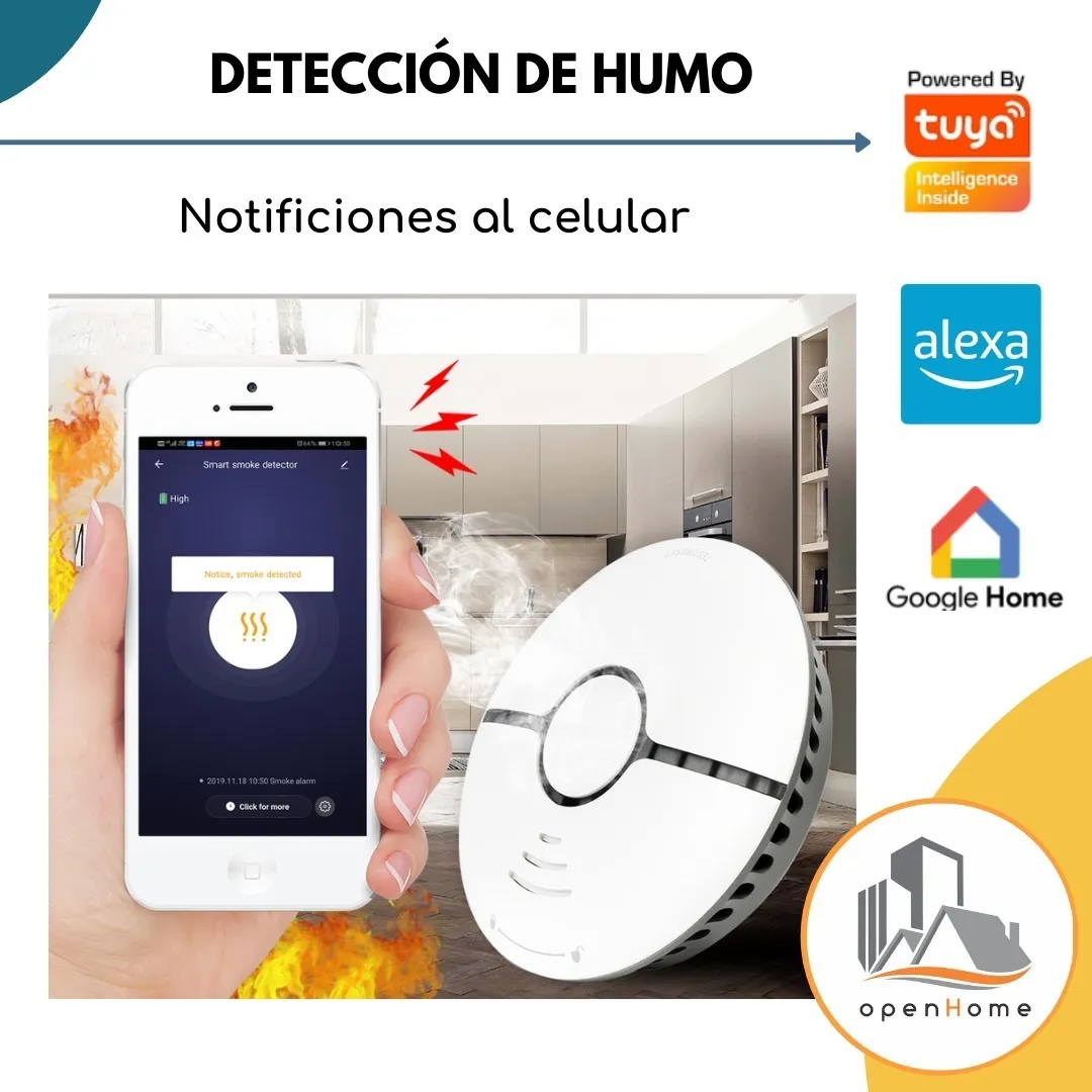 Sensor De Humo Inteligente Wifi Alarma (WF-SSD) - Image 4